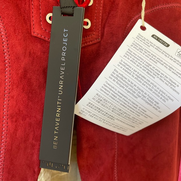 Ben Taverniti Unravel Project Lace up Suede Leather Pants size 4 - Picture 6 of 7